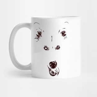 Husky Dog Line Art Mug